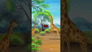 A Giraffes Powerful Kick animals wildlife youtubeshorts [upl. by Raamal]