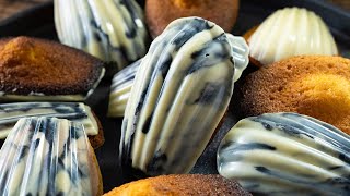 How to make Marble chocolate madeleines  Valentine’s Day Gift [upl. by Boleyn]