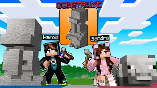 NOOB VS PRO CONSTRUYENDO  COMPETENCIA DE CONSTRUCCION CON SandraCiresPlay [upl. by Eilatan66]