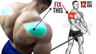 12 BEST REAR DELTOID EXERCISES WITH BARBELL ONLY [upl. by Thurstan425]