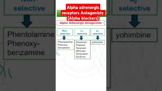 Alpha adrenergic receptors Antagonists Alpha blockers [upl. by Yznil]