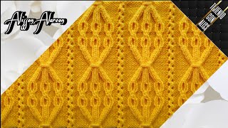 587  TEJIDO A DOS AGUJAS  knitting patterns  Alisson  A [upl. by Aisac]