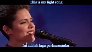 Calysta Bevier  Fight Song Lyric amp Terjemahan AGT2016 [upl. by Ahsiek70]