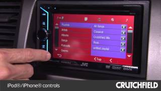 JVC KWV10 Display and Controls Demo  Crutchfield Video [upl. by Atnom994]