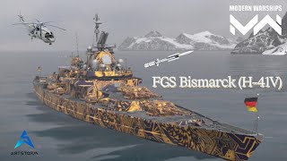 Modern Warships  FGS Bismarck H41V  AntiAircraft [upl. by Latt]