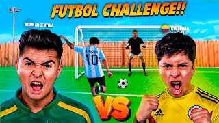 RETOS DE FUTBOL DUELO DEFINITIVO ¡COPA AMERICA CHALLENGE ⚽️ ARGENTINA vs COLOMBIA vs BRASIL [upl. by Francene]