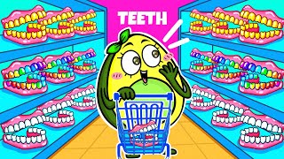 Which Teeth Is Right for Avocado  CRAZY DENTIST Checkup  Funny Situations By Avocado Couple [upl. by Dunseath]