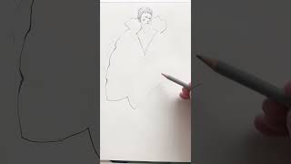 Quick fashion sketch  how to loosen up and be more gestural  fashion illustrator tutorials [upl. by Nadine]