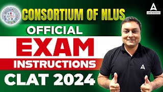 CLAT 2024 Exam Instructions 👩‍🏫  Step by Step Process Explained [upl. by Hildebrandt]