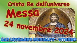 Messa 24 novembre 2024 solennità di Cristo Re [upl. by Eninej]