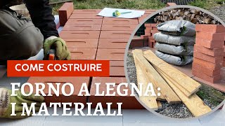 Come costruire un forno a legna 1 il materiale edile how to build wood fired pizza oven ASMR [upl. by Takakura897]