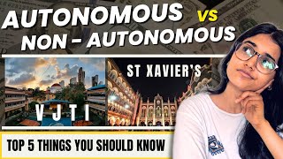 5 Things to Know about Autonomous vs Non Autonomous College  Which is Best for you  MHT CET 2024 [upl. by Willman]