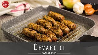 Cevapcici Rezept  einfach und schnell selber machen  Low Carb Rezept [upl. by Meldon825]