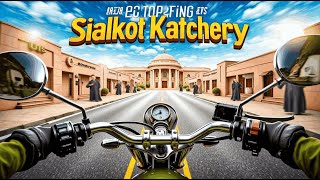 Katchery Sialkot Tour Exploring on Bike  Courts in Sialkot Motorcycle POV Tour sialkot katcheri [upl. by Kalikow]