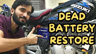 how to revive a dead battery  dry gel battery repair  inverex gel [upl. by Egiaf]