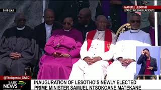 Inauguration of Lesothos Samuel Ntsokoane Matekane as PM Update with Sophie Mokoena [upl. by Staten]