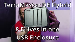 TerraMaster D8 review 8 drives in one USB enclosure [upl. by Anayt532]