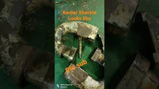 Kenter shackle disintegrated shorts seaman memories kentershackle anchorchain [upl. by Leirbaj]