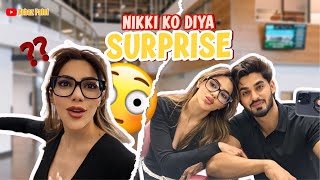 Nikki ko diya surprise 😍 nikki arbazpatel vlog surprise [upl. by Peery791]