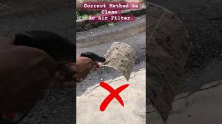 Correct method to Clean AC Air filter  How to Cleaning Air Conditioner Filter at Home 🔥 accleaning [upl. by Ydnor742]