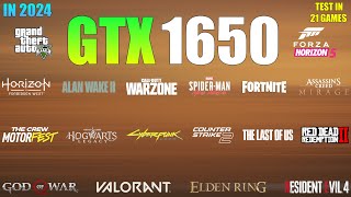 GTX 1650 Laptop  Test in 21 Games in 2024  still good for Gaming [upl. by Refinneg]