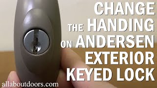 Changing The Handing On An Andersen Keyed Lock in Two Minutes [upl. by Waers]