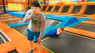 EXTREME HIDE amp SEEK IN TRAMPOLINE PARK [upl. by Eintrok]