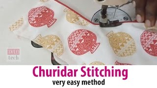 Churidar top Stitching tailoring classes part 23 Chudidhar Top With Lining Stitching [upl. by Fortunna]