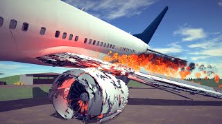 Emergency Landings 46 How survivable are they Besiege [upl. by Yggam]