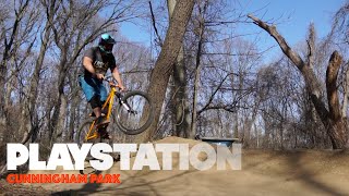 Dirt Jumping at Playstation  CUNNINGHAM PARK Mountain Bike Trail [upl. by Nhor]