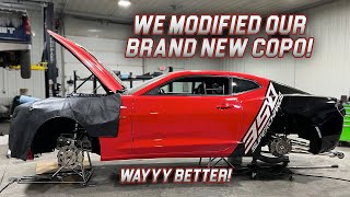 Cutting Up Motions New COPO Camaro Stock Eliminator Car [upl. by Josepha455]