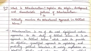 Behaviouralism  Behavioural Approach in Political Science  Core 13  Sem 06  BA Political Science [upl. by Assilrac]