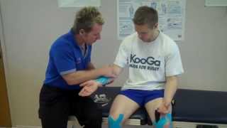 Kinesiology Oedema Taping for the forearm [upl. by Deibel]