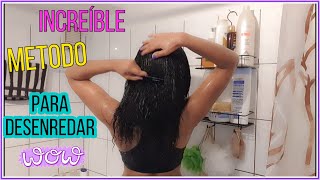 Como desenredar cabello crespo o rizado con un increíble método  WOW NO LO VAS A CREER😳 [upl. by Anali550]