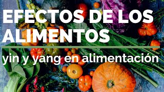 EFECTOS DE LOS ALIMENTOS yin y yang en alimentación [upl. by Erdnassak]