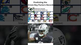 Predicting the 2024 Green Bay Packers Record nfl football shorts greenbaypackers [upl. by Nnawaj339]