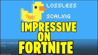 Lossless Scaling IM IMPRESSED TUT and Review fortnite [upl. by Inalel181]