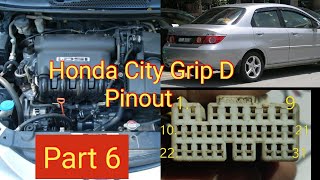 Honda City Engine Wiring Diagram  Honda City 31 pin diagramHonda ECU Pinout [upl. by Anyer]