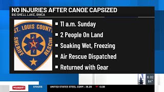 Two people safe after canoe capsizes in BWCA [upl. by Onateag]