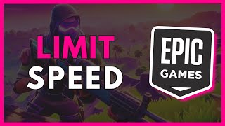 How to Limit a Download Speed in Epic Games  Epic Games Tutorial [upl. by Tija]