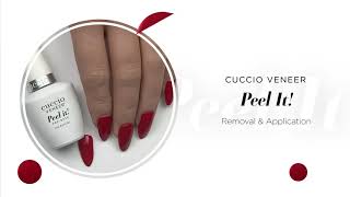 Cuccio Veneer Gel Polish Tutorial  Peel It Removal and Application [upl. by Eycats28]