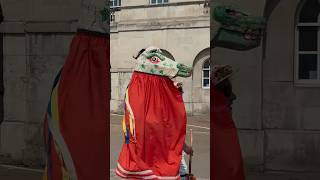 MORRIS DANCERS AT HORSE GUARDS  Horse Guards Royal guard Kings Guard Horse London 2024 [upl. by Aysan62]