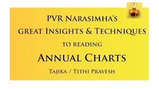 Rare Techniques to Predict AnnualTithi Pravesh Charts  Varshphal  PVR Narasimha Rao  Session 8 [upl. by Idurt]