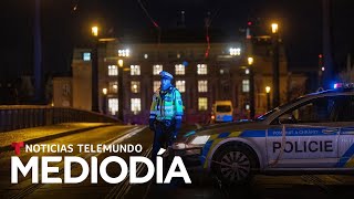 Tiroteo en Universidad de Praga deja múltiples víctimas mortales y heridos  Noticias Telemundo [upl. by Naehgem]