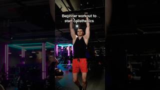 Beginner pull up workout calisthanic pullups fitness [upl. by Nihs395]