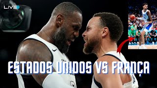 ESTADOS UNIDOS x FRANÇA NA FINAL DO BASQUETE DAS OLIMPÍADAS [upl. by Volny]