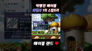 빅뱅전 메이플 마법사 1차 스킬트리 메이플랜드 [upl. by Trepur]