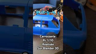 Suite de la carrosserie rc peugeot 205 rccar blender 3dprinting imprimante3d 3d [upl. by Nicole743]