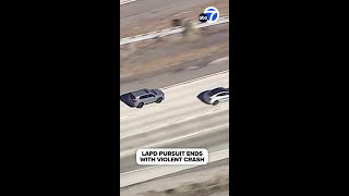 Driver of stolen vehicle killed in highspeed chase in LA County [upl. by Gusta705]