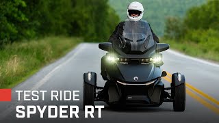 2022 CanAm Spyder RT SeatoSky Test Ride amp Review [upl. by Ettie]